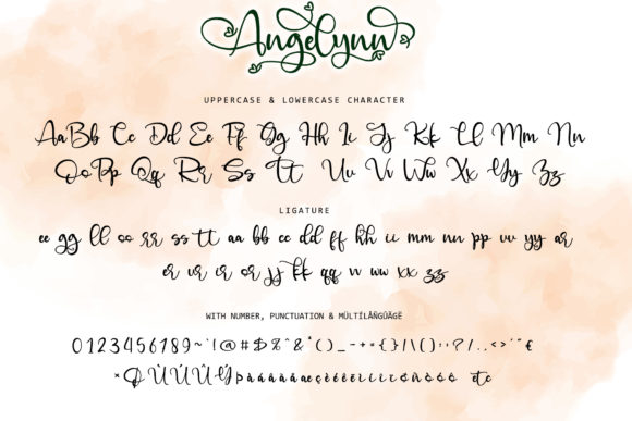 Angelinn Font Poster 11