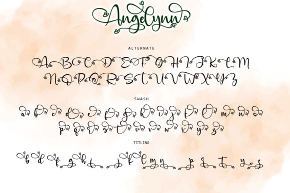 Angelinn Font Poster 12