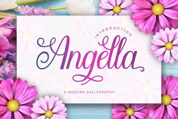 Angella Font Angella Font Poster 1