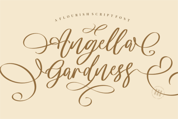Angella Gardness Font Poster 1