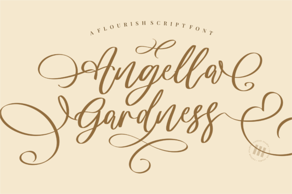 Angella Gardness Font Angella Gardness Font Poster 1