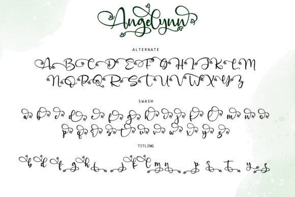 Angelynn Font Poster 11