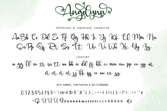 Angelynn Font Poster 10