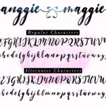 Anggie & Maggie Font Poster 11