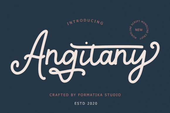 Angitany Font Poster 1
