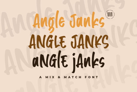 Angle Janks Font Poster 1