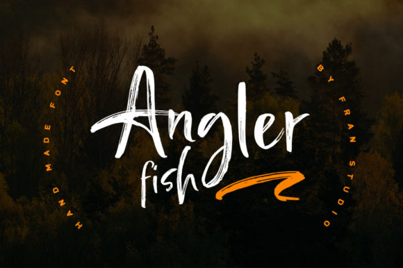 Angler Fish Font Poster 1