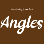 Angles Font Poster 1