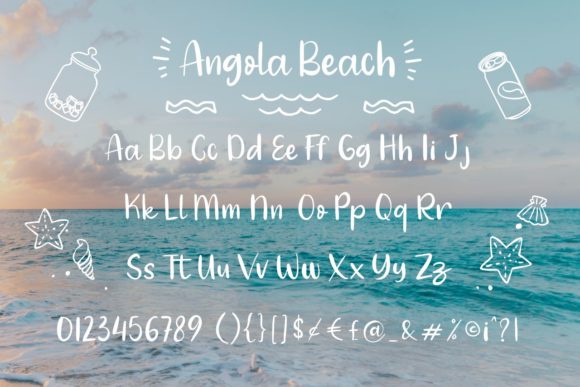 Angola Beach Font Poster 10