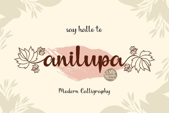 Anilupa Font Poster 1