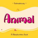 Animal Font Poster 1