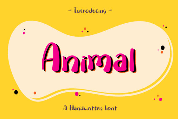 Animal Font Poster 1