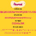 Animal Font Poster 3