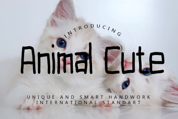 Animal Cute Font Poster 1