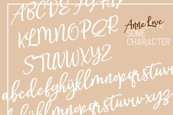 Annelove Font Poster 9