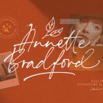 Annette Bradford Font Poster 1