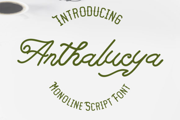 Anthalucya Font Poster 1