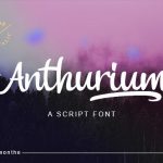 Anthurium Font Poster 1