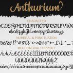 Anthurium Font Poster 3