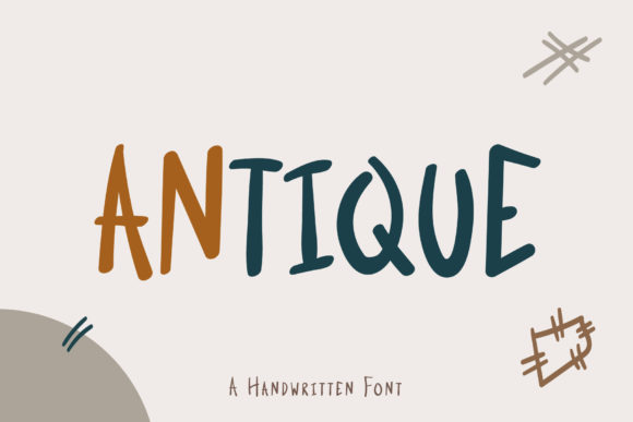 Antique Font Poster 1