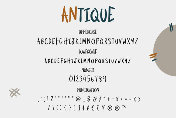 Antique Font Poster 3