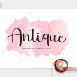 Antique Font Poster 1