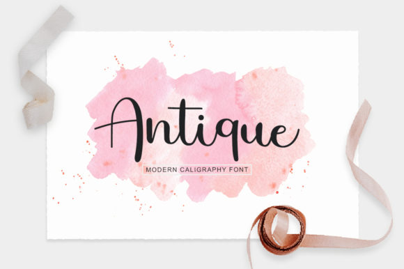 Antique Font Poster 1