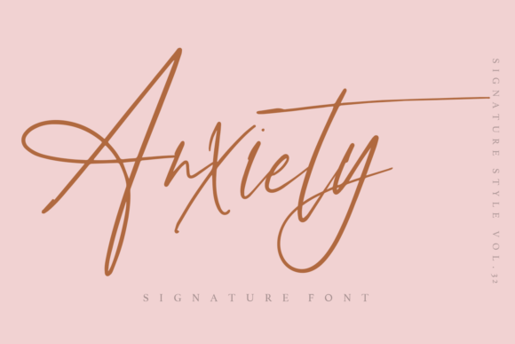 Anxiety Font Poster 1