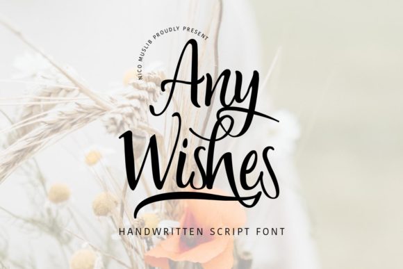 Any Wishes Font Poster 1