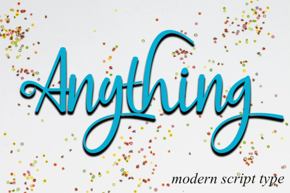 Anything Font Poster 1