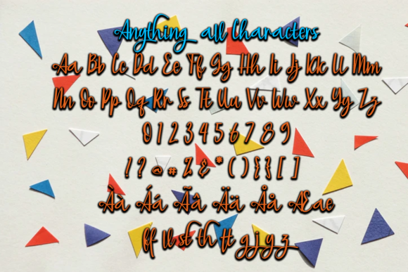 Anything Font Poster 5