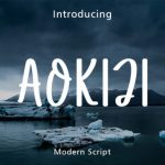 Aokiji Font Poster 1