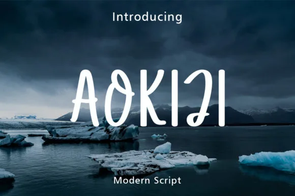 Aokiji Font Aokiji Font Poster 1
