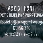 Aokiji Font Poster 5