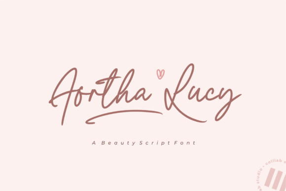 Aortha Lucy Font Poster 1