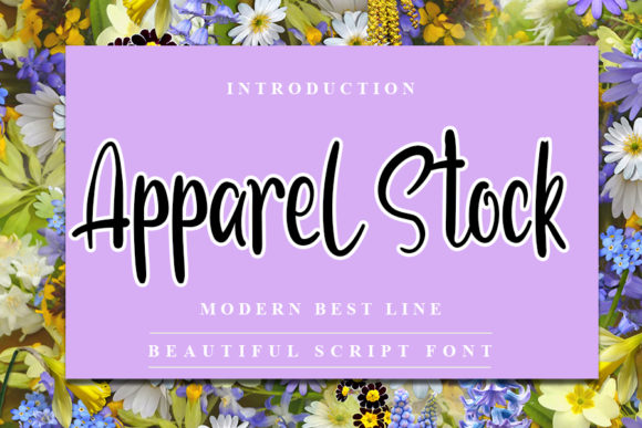 Apparel Stock Font Poster 1