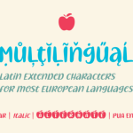 Apple & Story Font Poster 2