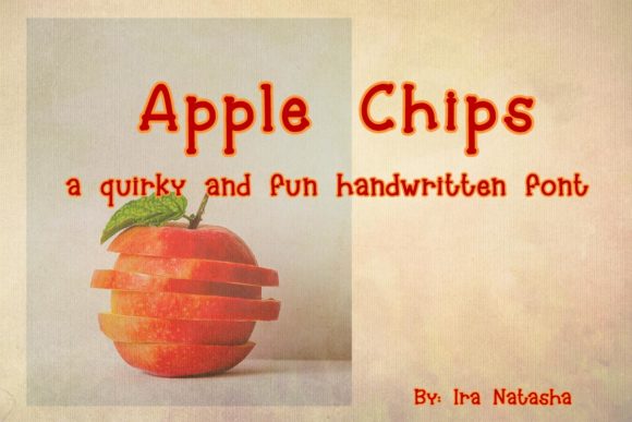 Apple Chips Font Poster 1