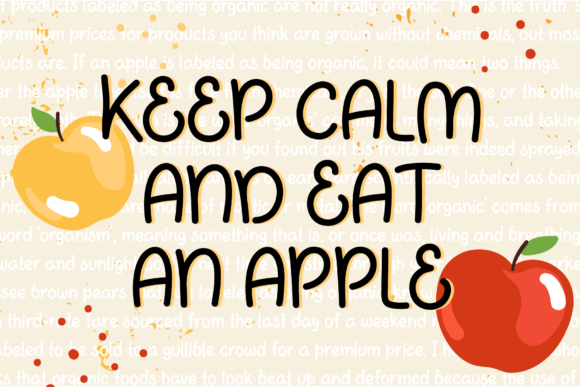 Apple Jam Font Poster 4