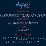 Aqua Font Poster 3