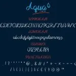 Aqua Font Poster 3