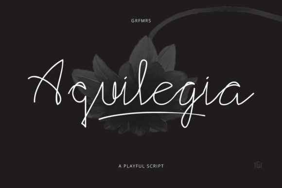Aquilegia Font Poster 1