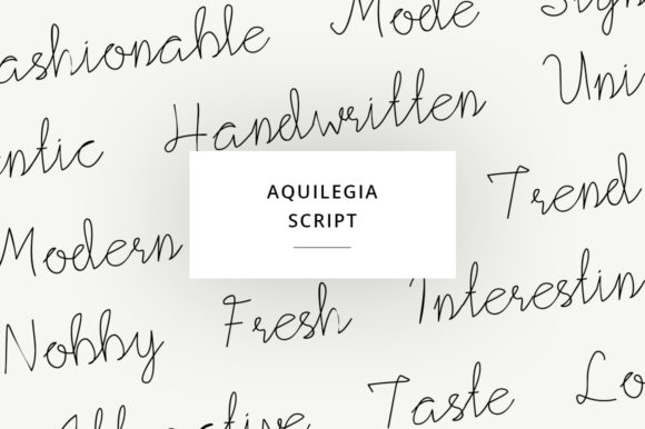 Aquilegia Font Poster 2