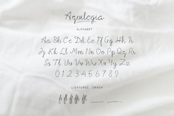 Aquilegia Font Poster 8