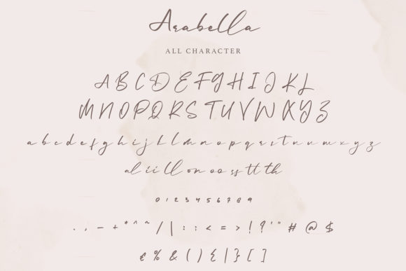 Arabella Font Poster 6