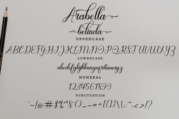 Arabella Belinda Font Poster 6