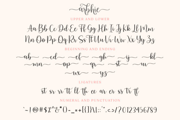 Arbhie Font Poster 8