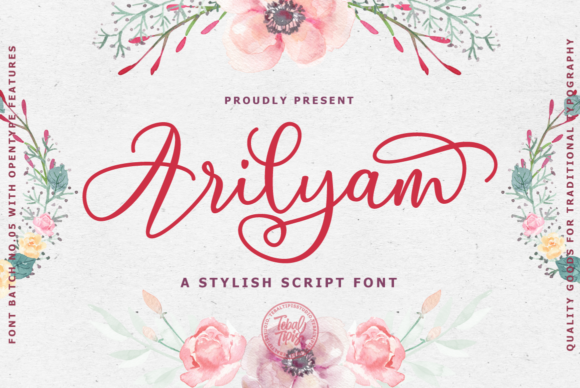 Arilyam Font Poster 1