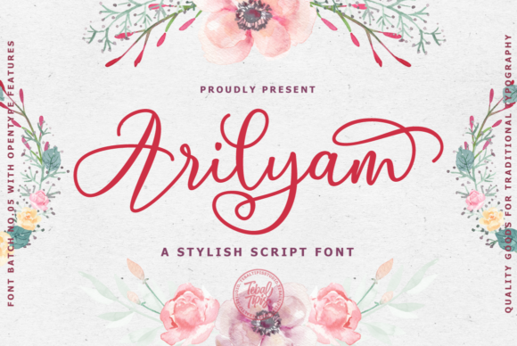 Arilyam Font Arilyam Font Poster 1