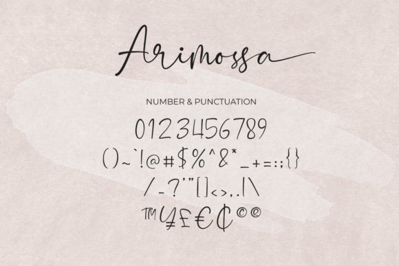 Arimossa Font Poster 4